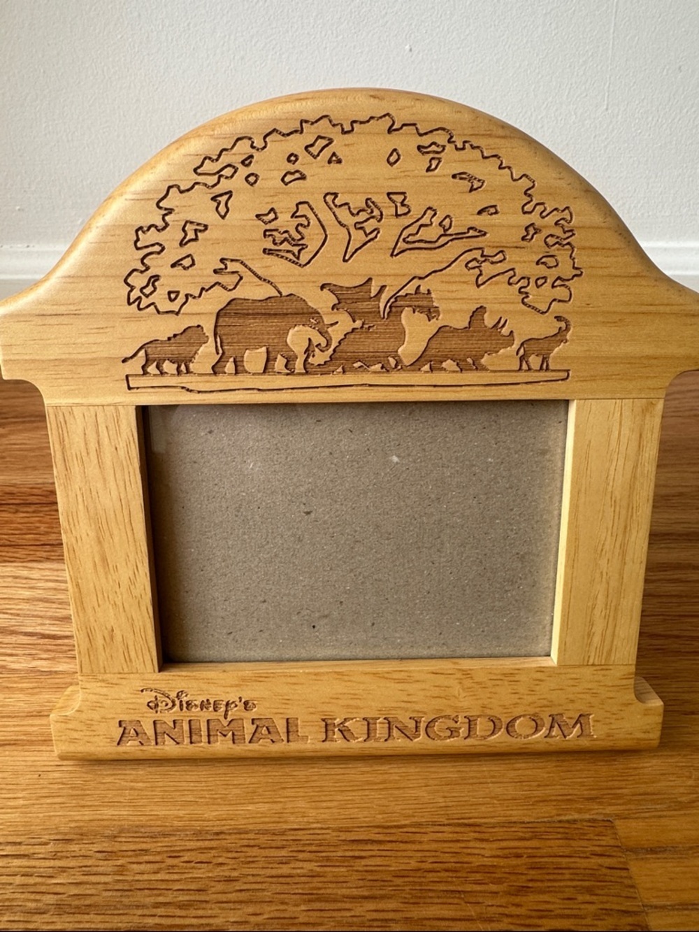 Disney Animal Kingdom Light Wood Frame - Natural Brown